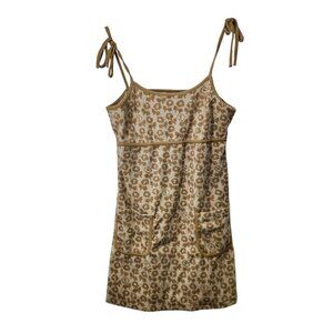 Teddy Fresh Boardwalk Terry Dress Womens Floral Print Size‎ L Terrycloth